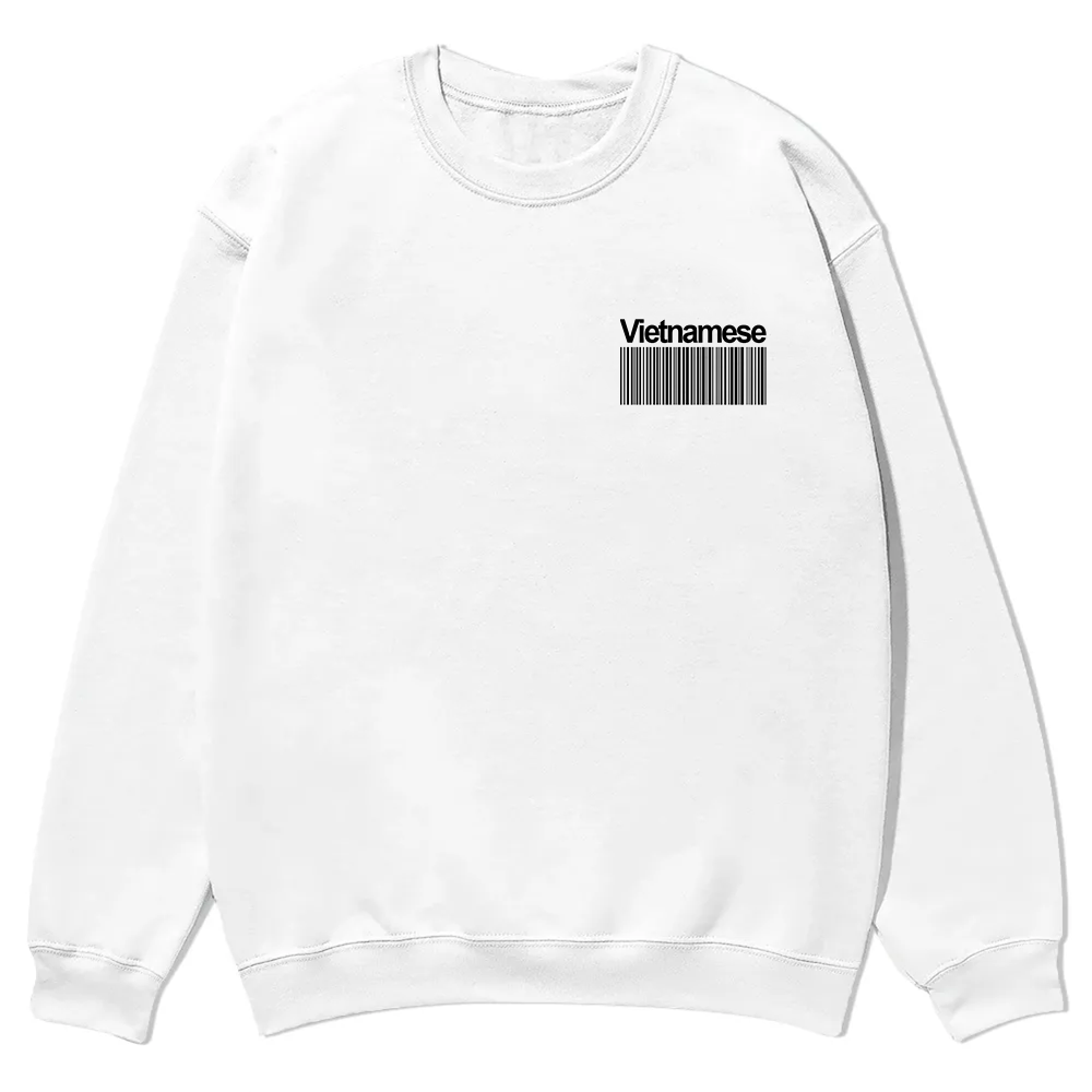 Vietnamese Unisex Fit  Casual Crewneck Sweatshirt wearishow