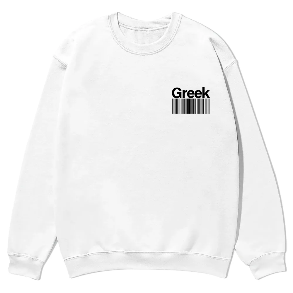Greek Unisex Fit  Casual Crewneck Sweatshirt wearishow