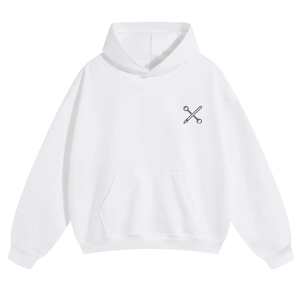 Body Piercer Casual Unisex Solid Color Hoodie wearishow