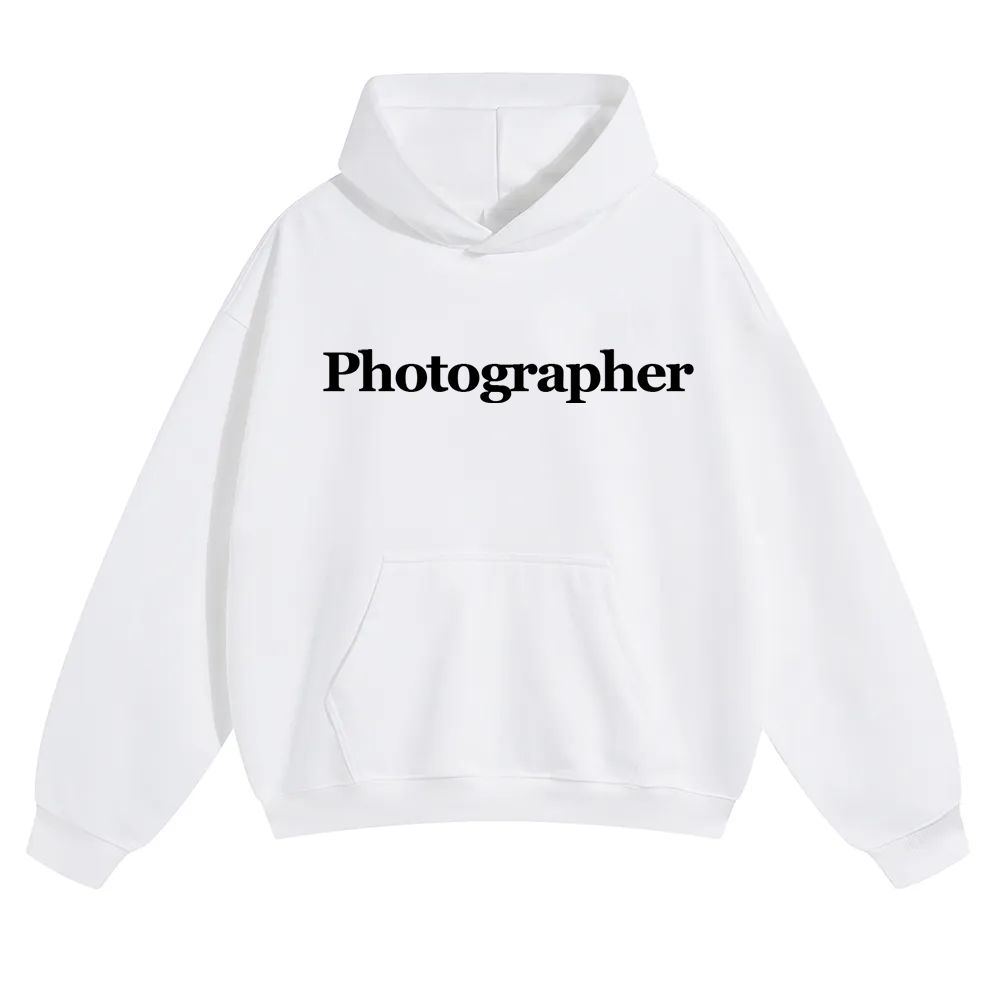 Photographer Unisex Solid Color Hoodie wearishow