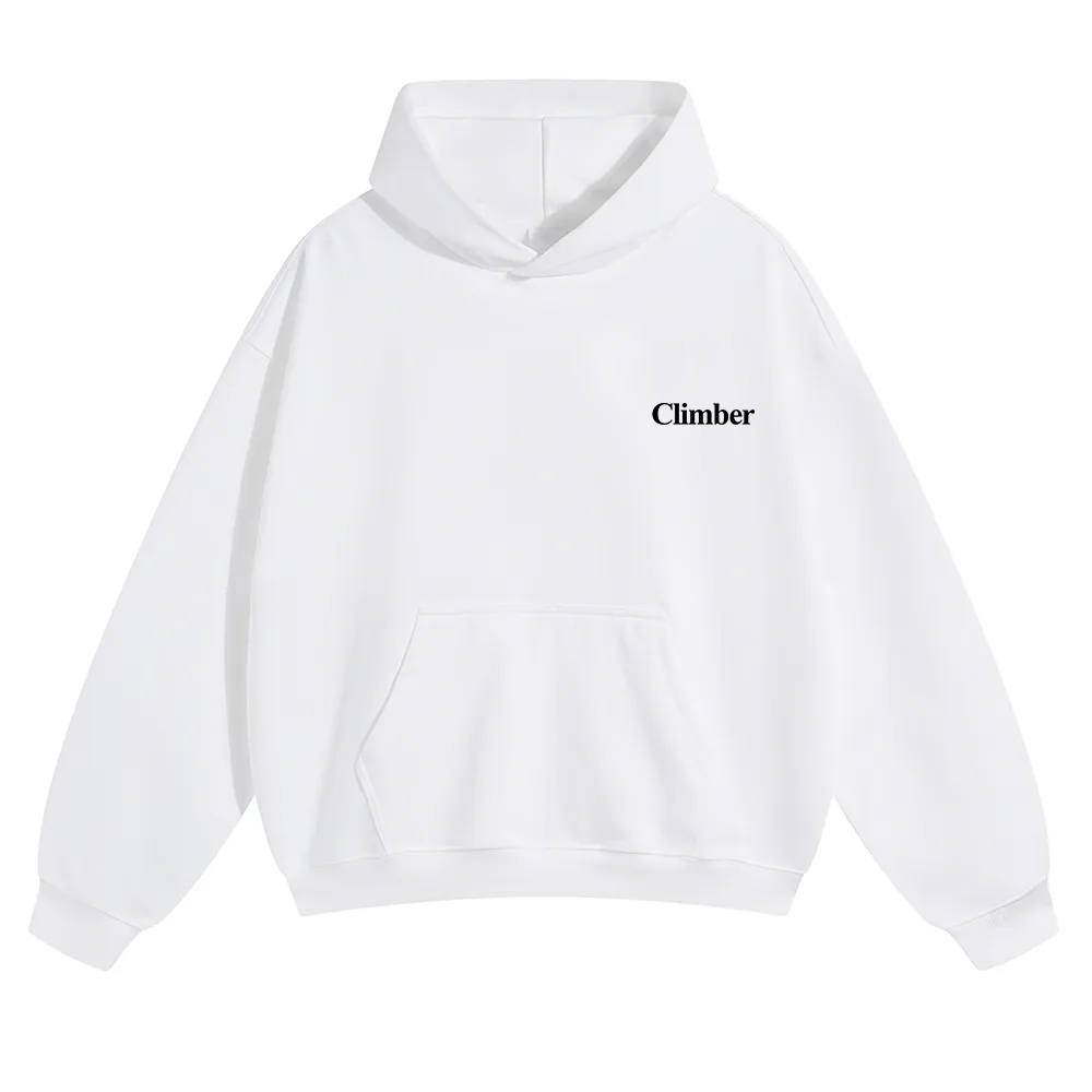 Climber Unisex Solid Color Hoodie wearishow