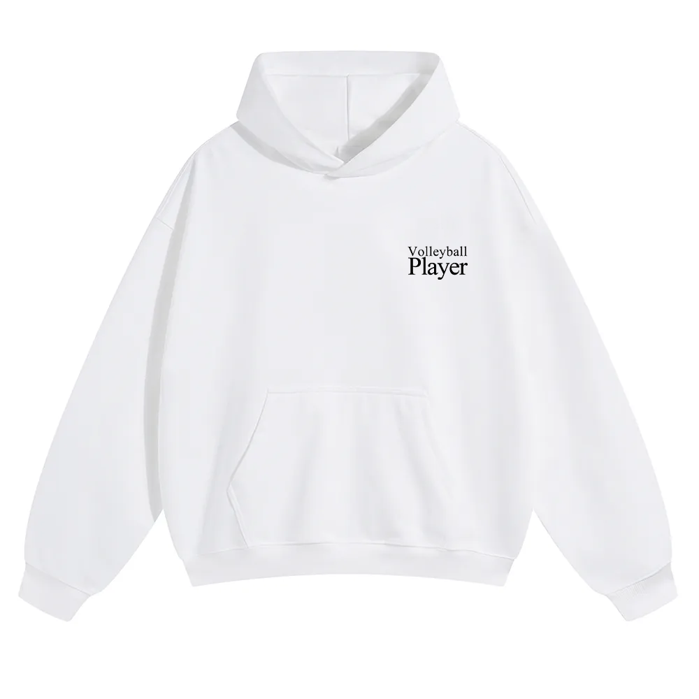Volleyball Player Unisex Solid Color Hoodie wearishow