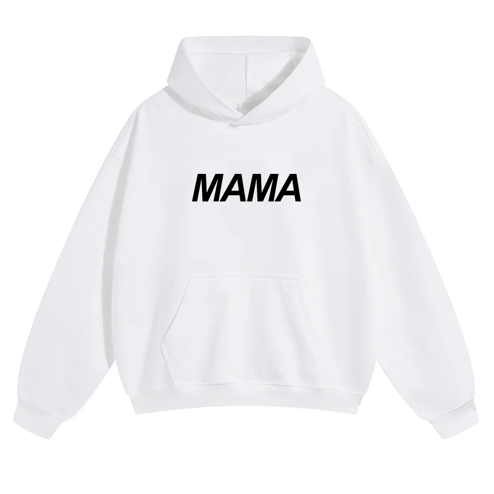 Mama Unisex Solid Color Hoodie wearishow