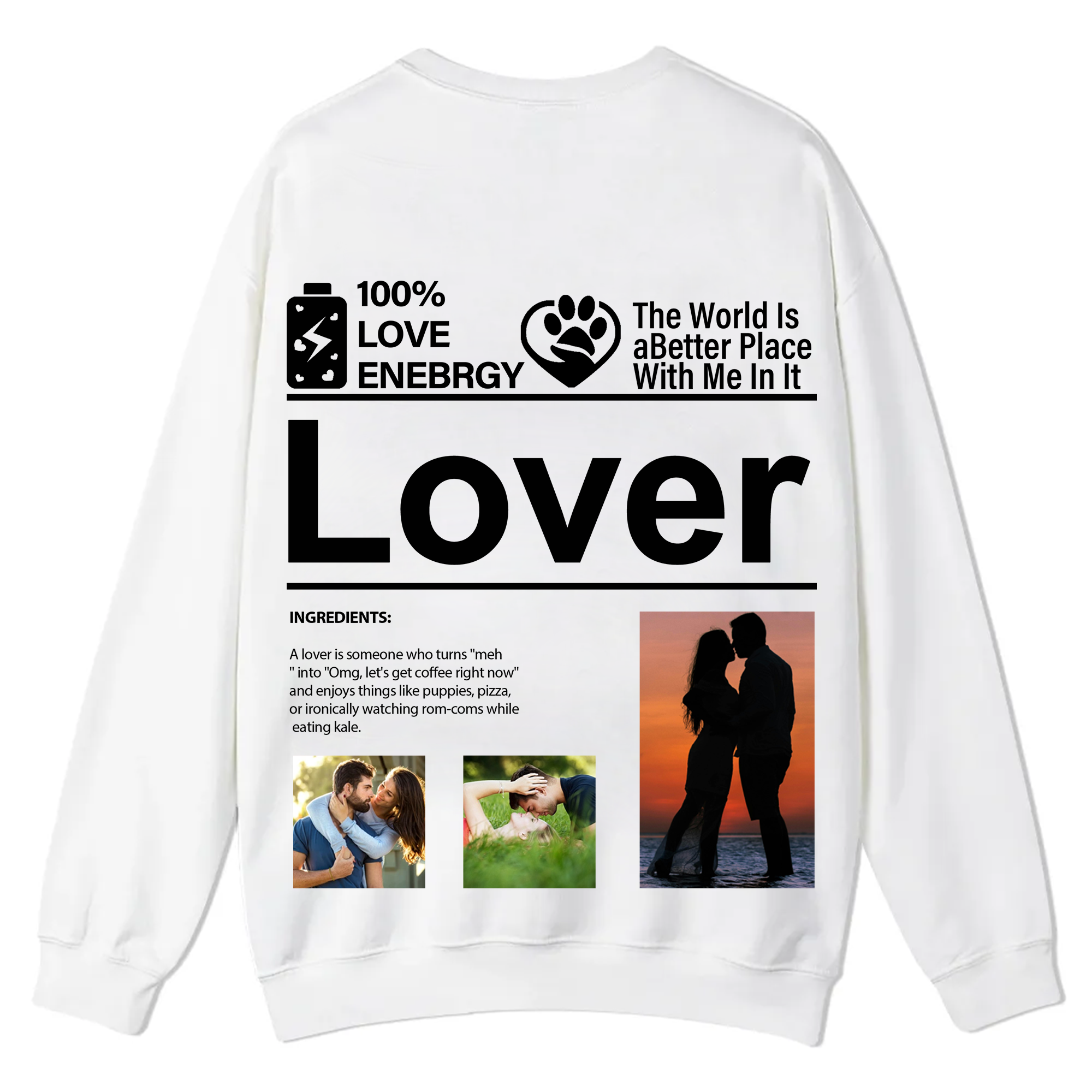 Design your own clothing pattern Unisex Fit Casual Crewneck Sweatshirt