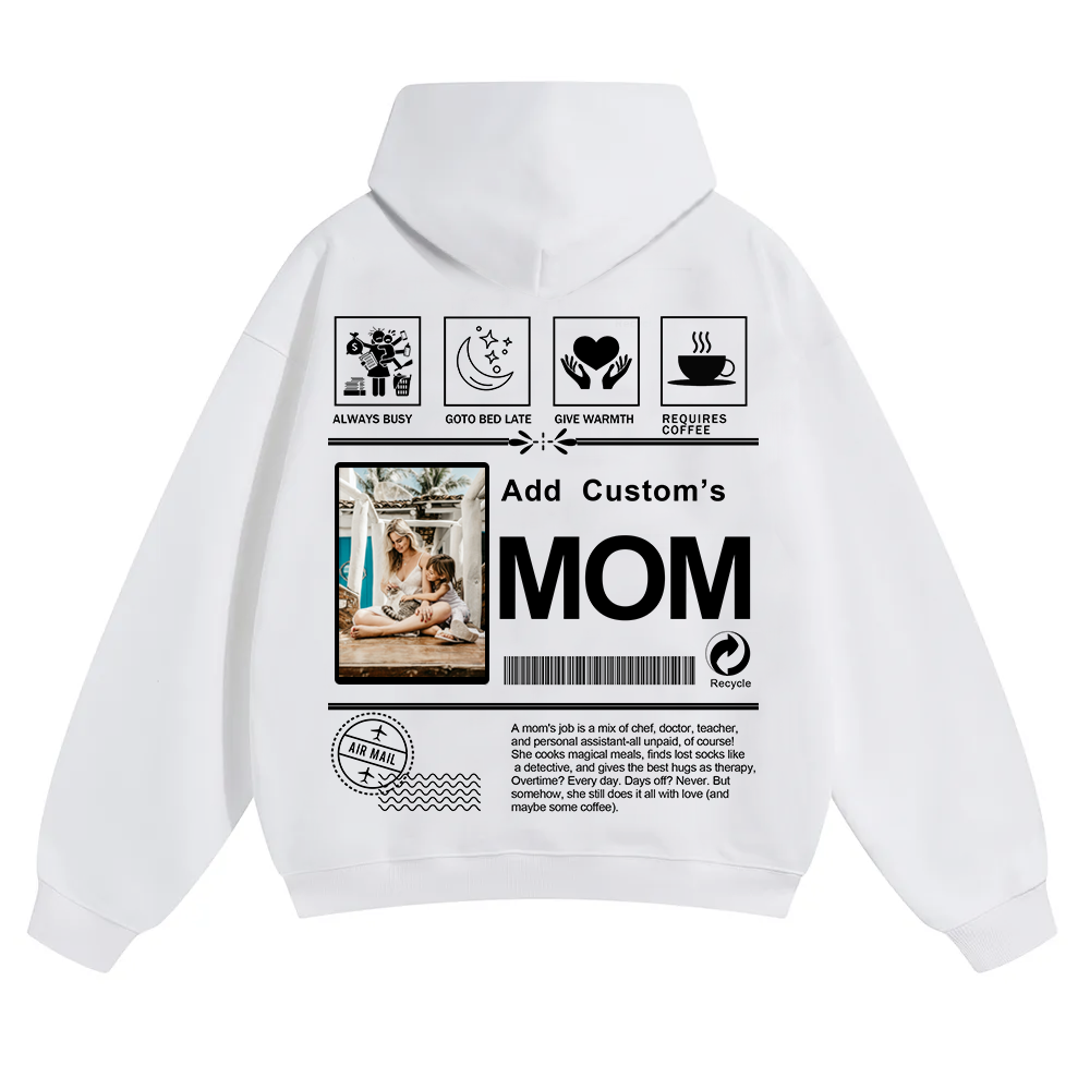 MOM Custom Solid Color Hoodie wearishow