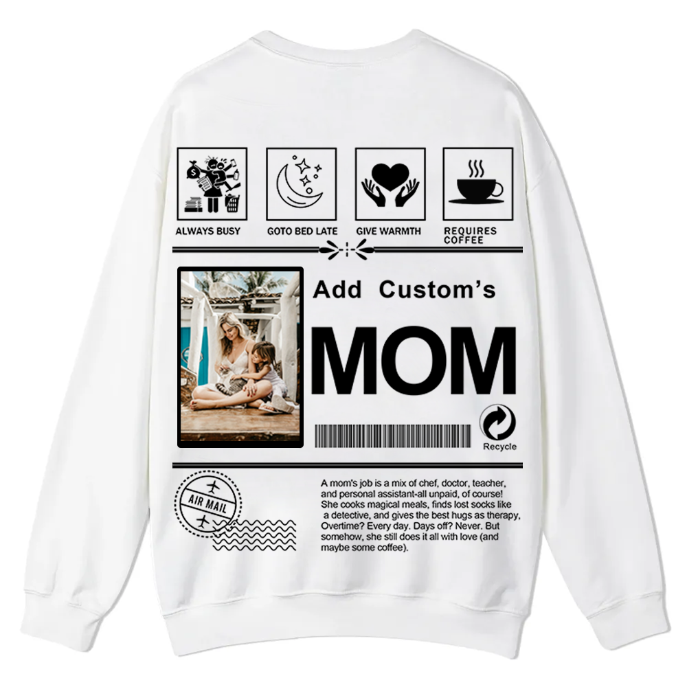 MOM Custom Casual Crewneck Sweatshirt wearishow