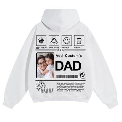 DAD Custom Solid Color Hoodie wearishow
