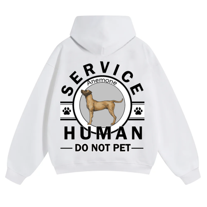 Service Human, Do Not Pet - Personalized Custom Unisex Hoodie