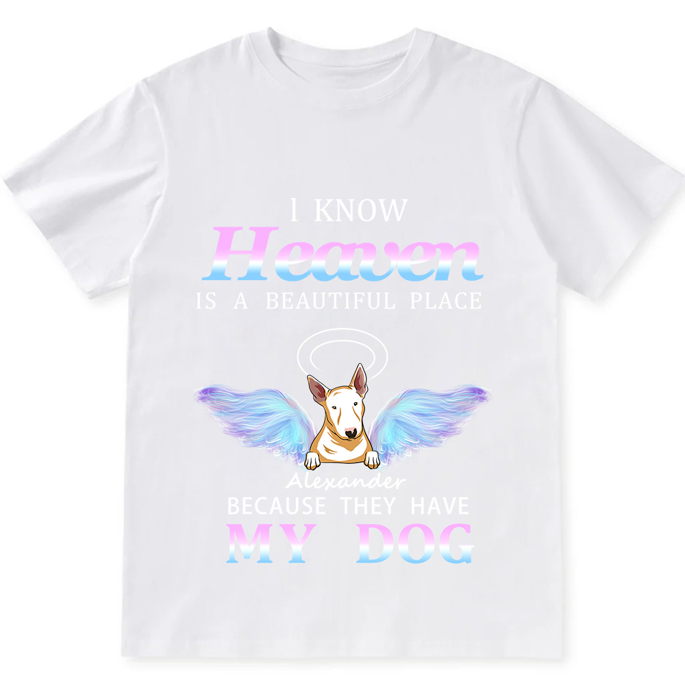 Heaven Is A Beautiful Place  - Personalized Custom Unisex T-shirt