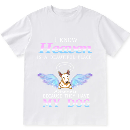 Heaven Is A Beautiful Place  - Personalized Custom Unisex T-shirt
