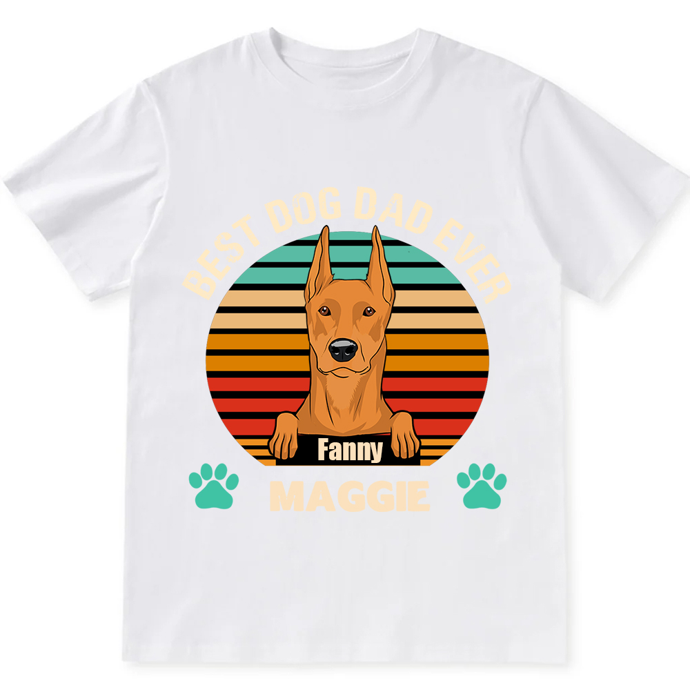 Best Dog Mom and Dad Ever- Personalized Custom Unisex T-shirt