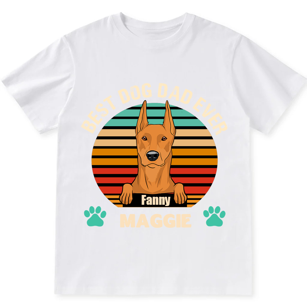 Best Dog Mom and Dad Ever- Personalized Custom Unisex T-shirt
