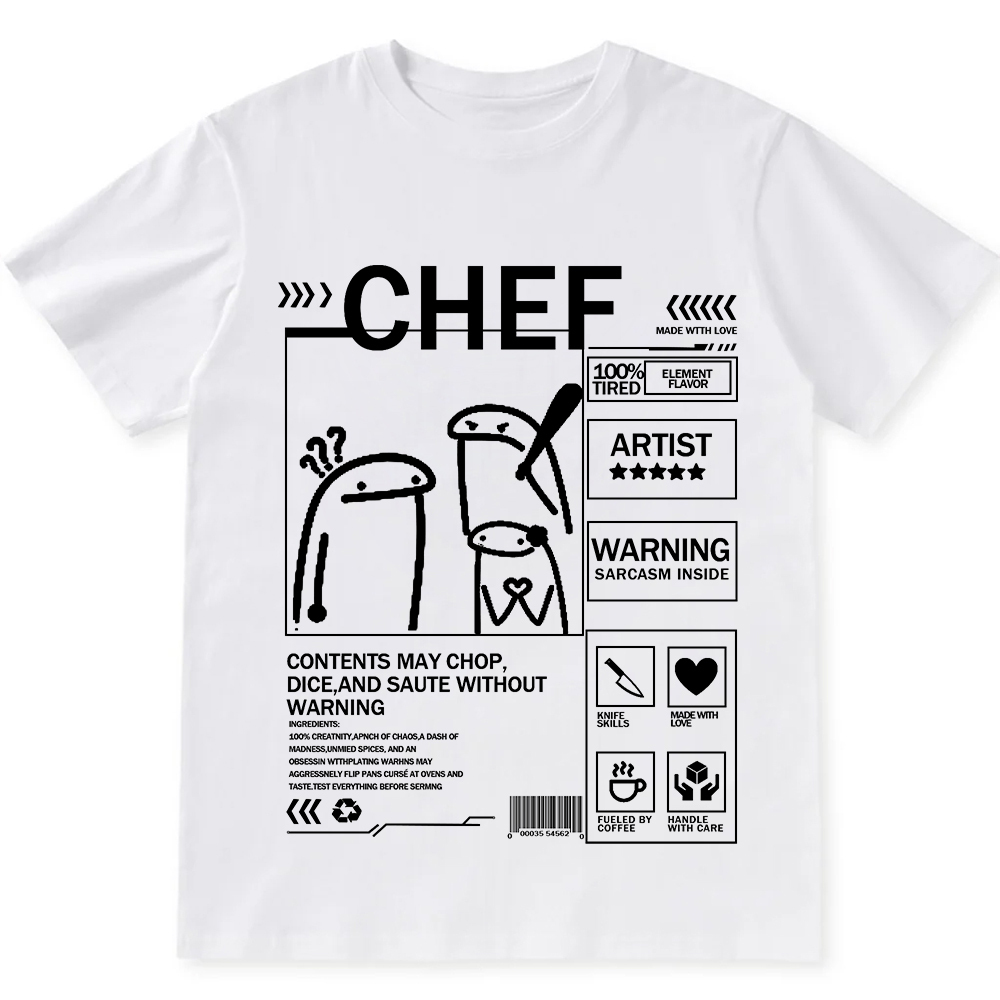 Chef Unisex Fit Washed T-Shirt wearishow