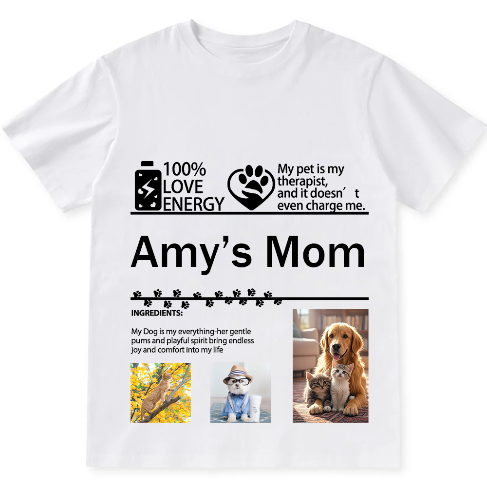 Pets Photos Creative Customized Unisex Fit T-Shirt wearishow
