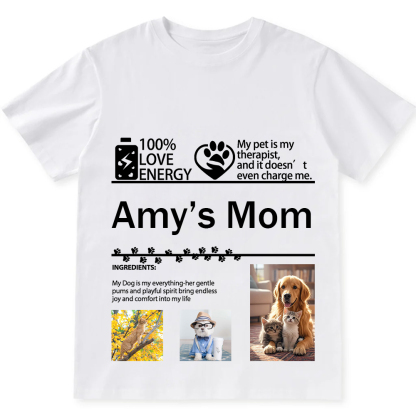 Pets Photos Creative Customized Unisex Fit T-Shirt wearishow