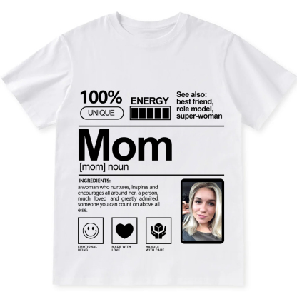 Addcustom  Photo Mom Personalized Custom Unisex Fit T-Shirt wearishow