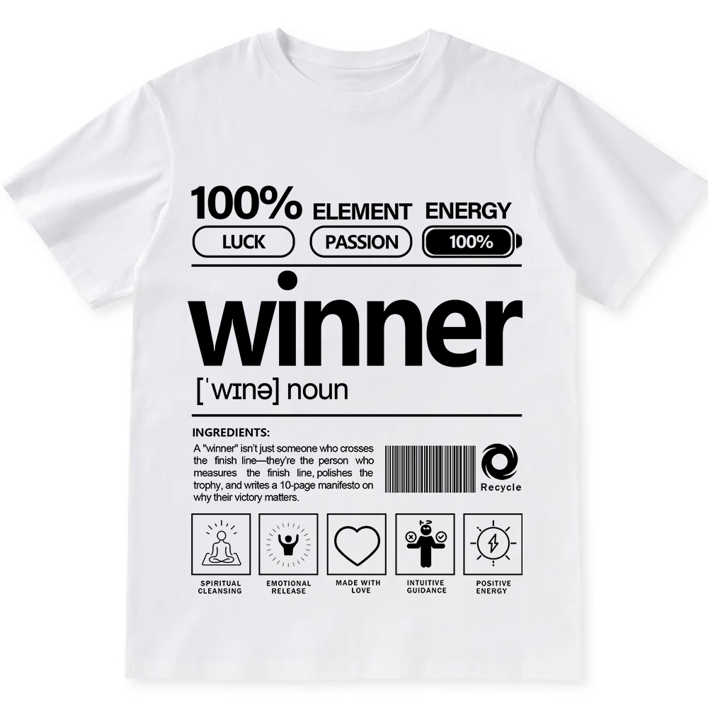 Winner Unisex Fit Cotton T-Shirt wearishow