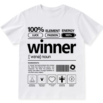 Winner Unisex Fit Cotton T-Shirt wearishow