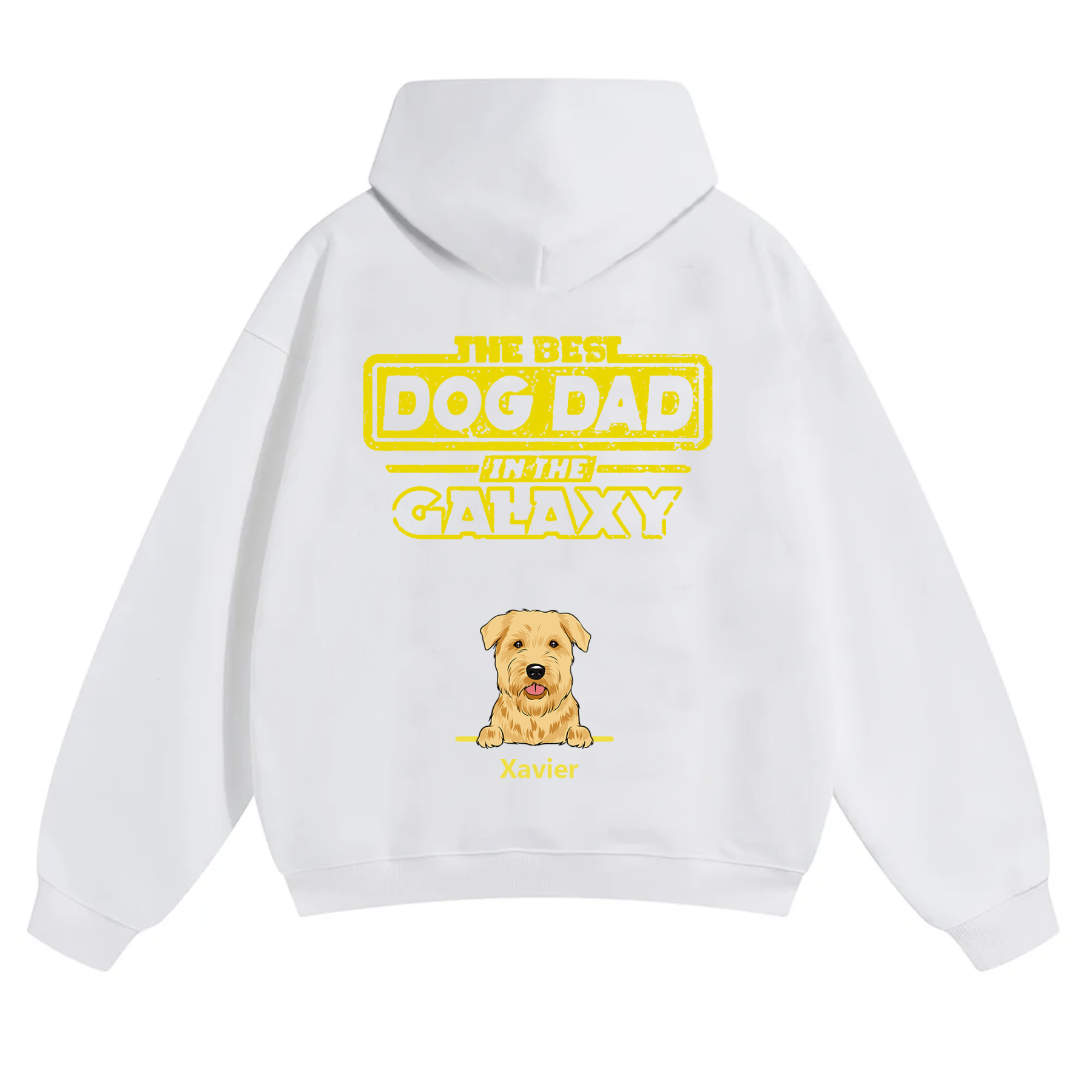 The Best Dog Dad In The Galaxy - Personalized Custom Unisex Hoodie