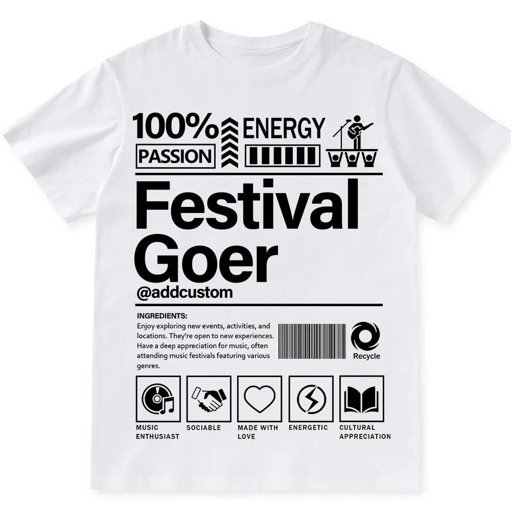 Addcustom  Festival Gover Personalized Custom Unisex Fit Cotton T-Shirt wearishow
