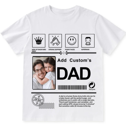 Dad Custom Unisex Fit Cotton T-Shirt wearishow