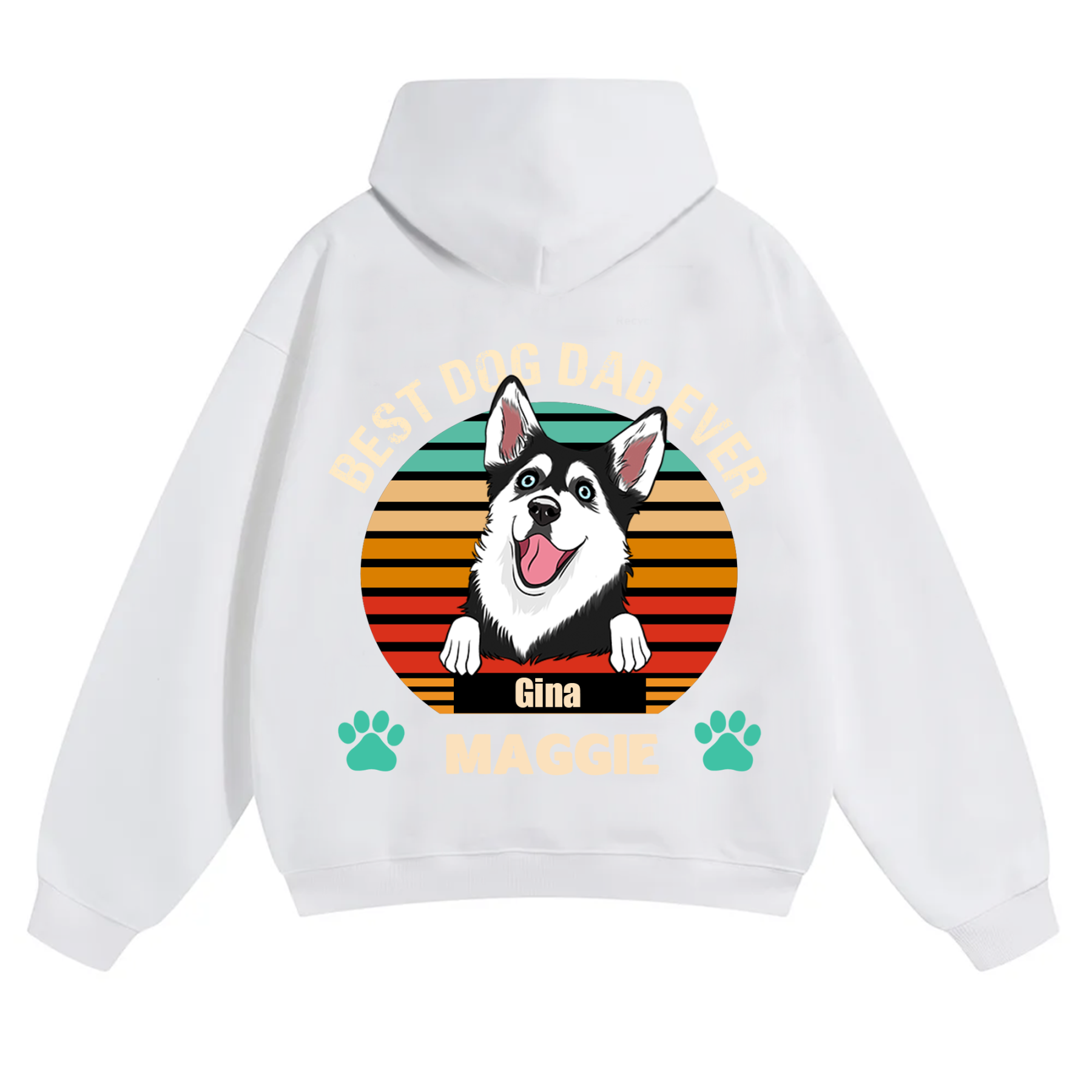 Best Dog Mom and Dad Ever - Personalized Custom Unisex Hoodie