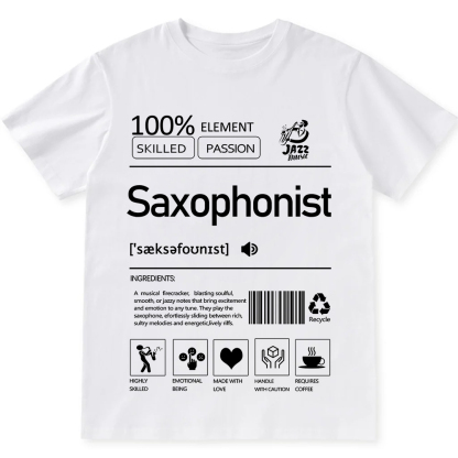 Saxophonist Unisex Fit Cotton T-Shirt wearishow