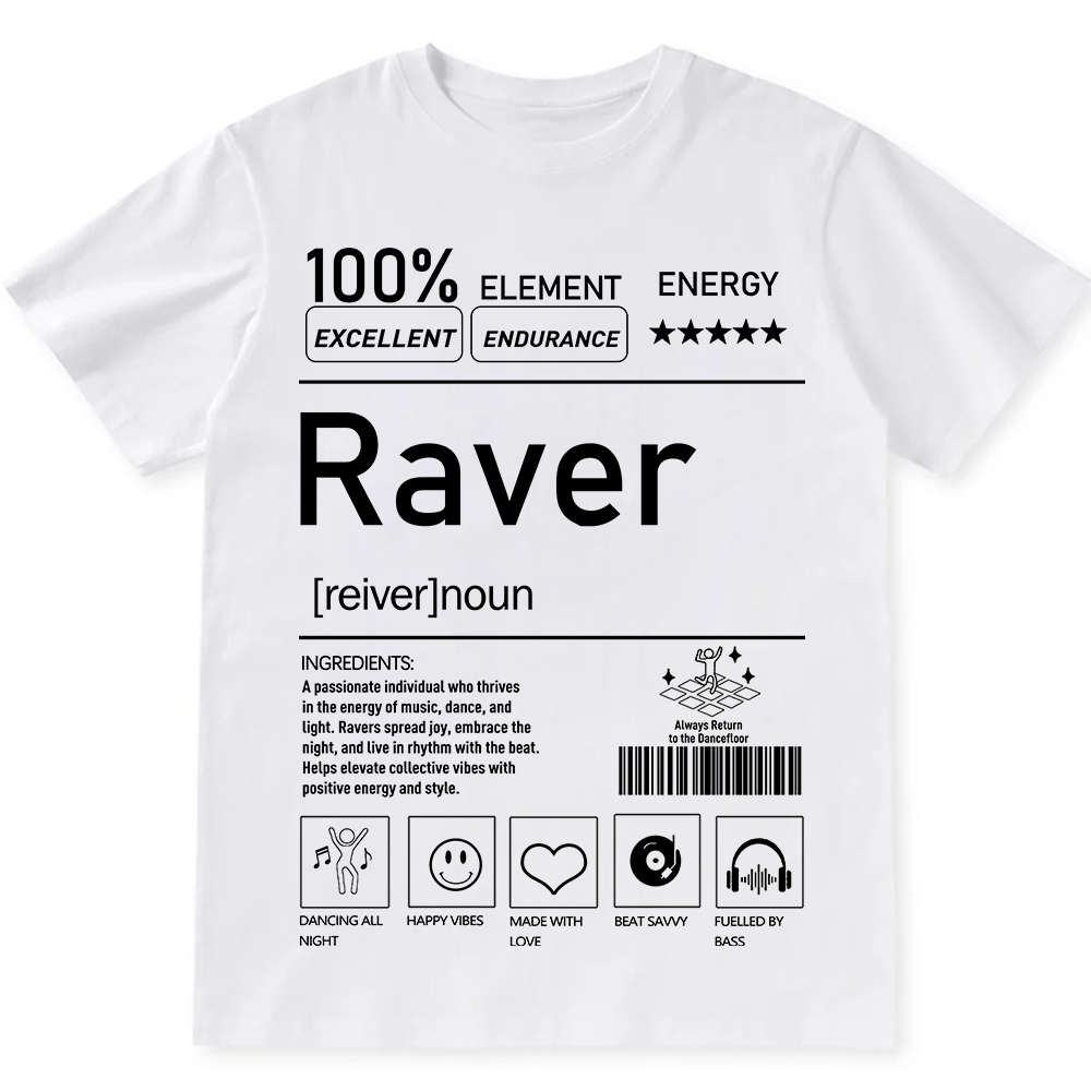 Raver Unisex Fit Cotton T-Shirt wearishow