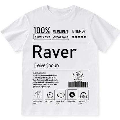 Raver Unisex Fit Cotton T-Shirt wearishow