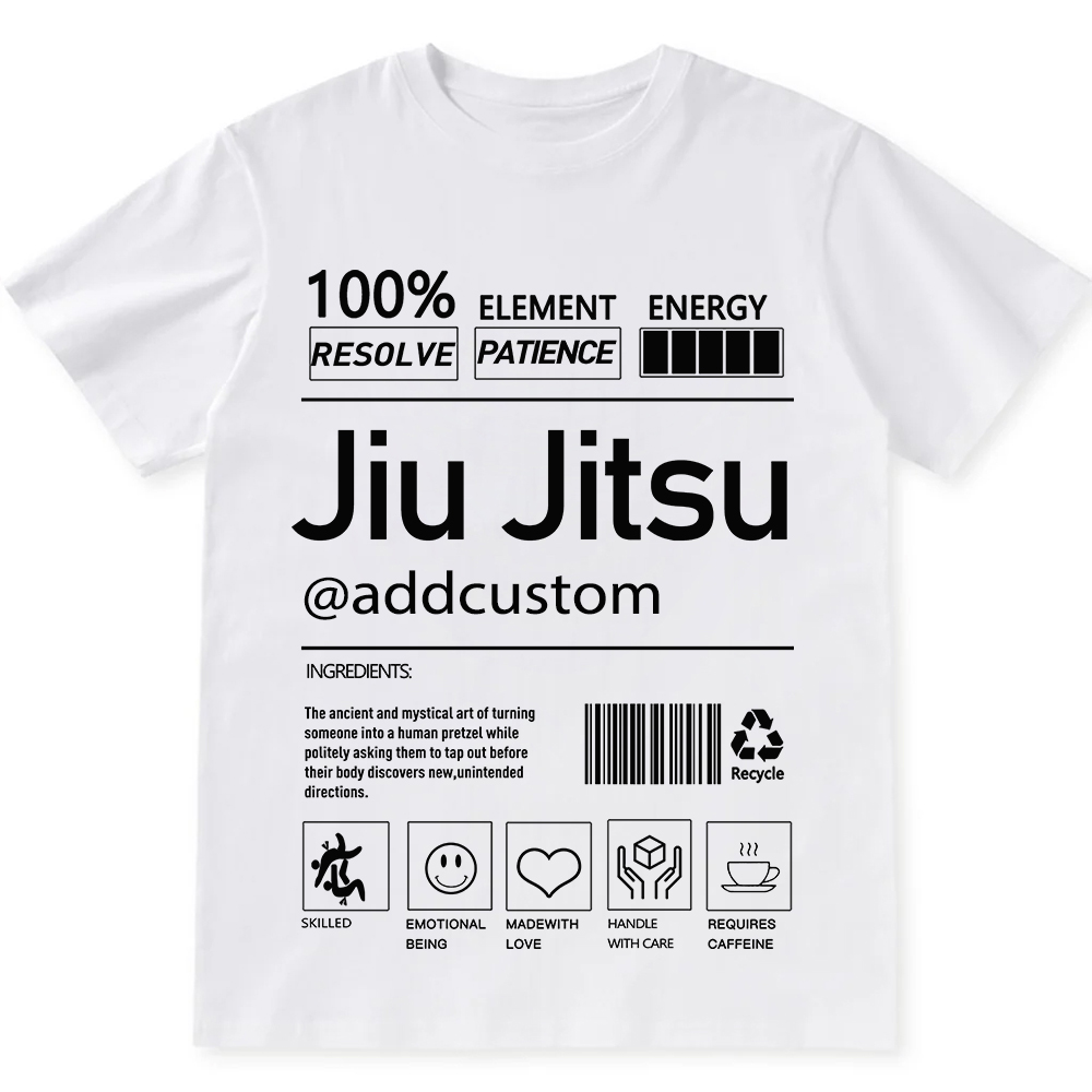 Jiu jitsu Customized Unisex Fit Cotton T-Shirt wearishow