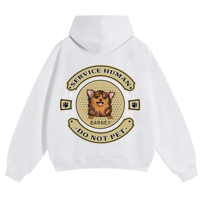 Service Human, Do Not Pet 14 - Personalized Custom Unisex Soild Color Hoodies wearishow