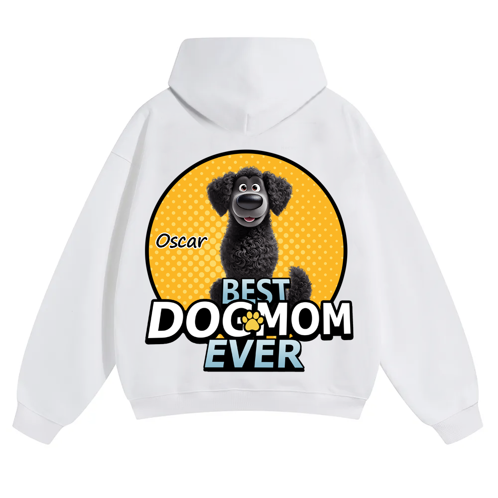 Best Dog Mom For Furry Kid - Personalized Custom Unisex Soild Color Hoodies wearishow