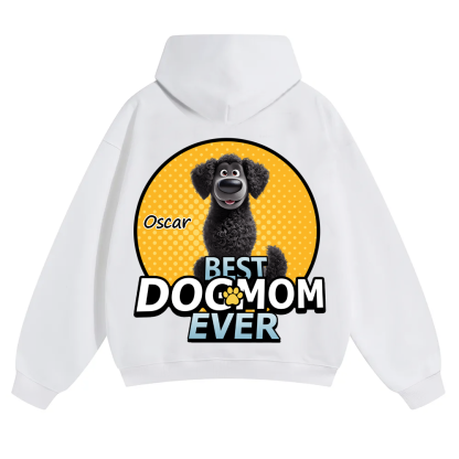 Best Dog Mom For Furry Kid - Personalized Custom Unisex Soild Color Hoodies wearishow