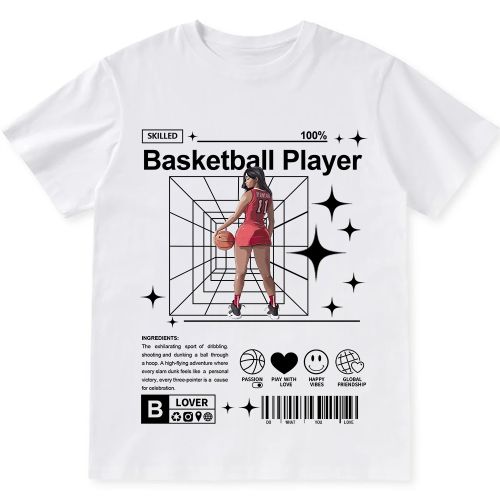 Basketball Player Unisex Fit Cotton T-Shirt wearishow