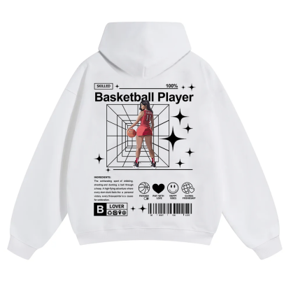Basketball Player Unisex Solid Color Hoodie wearishow