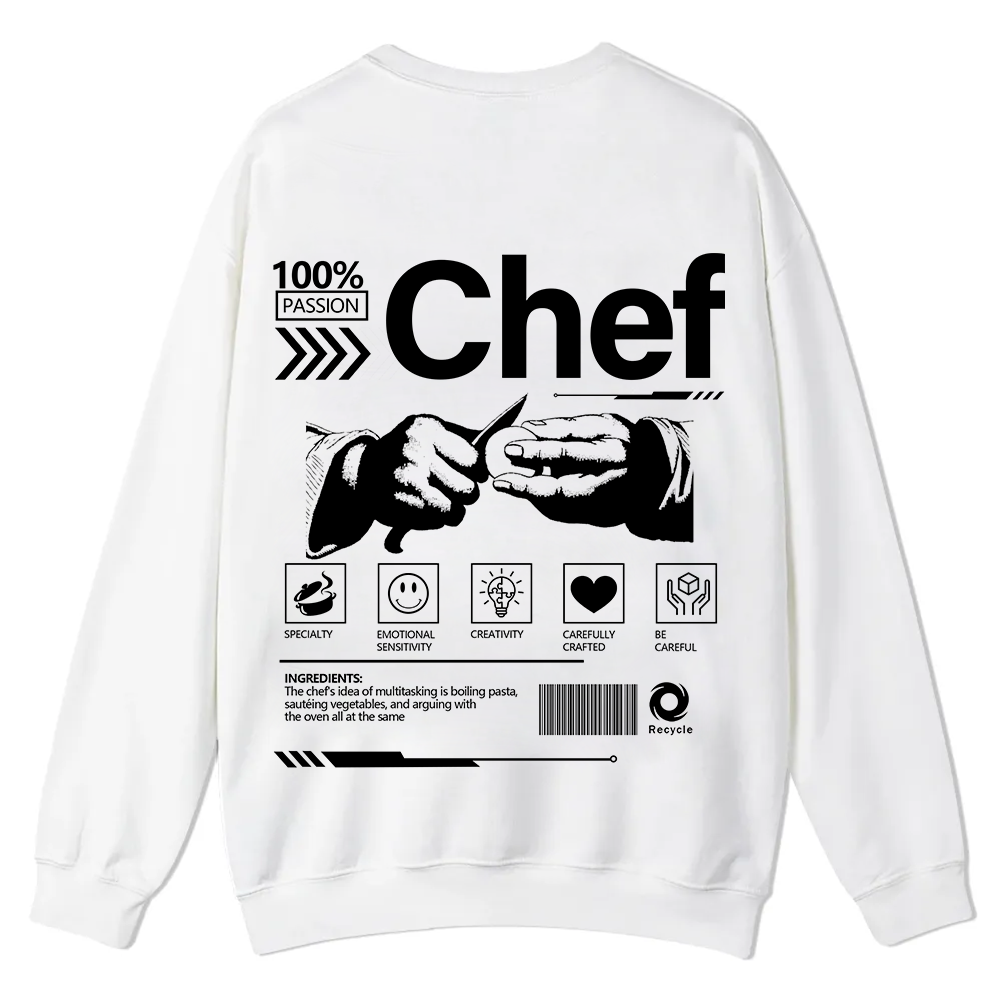 Chef Casual Crewneck Sweatshirt wearishow