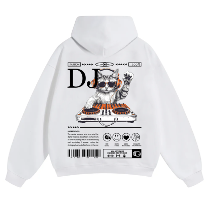 DJ Unisex Solid Color Hoodie wearishow
