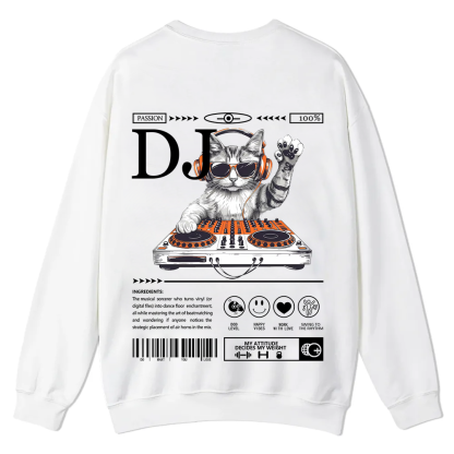 DJ Casual Crewneck Sweatshirt wearishow