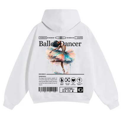 Ballet Dancer Unisex Solid Color Hoodie wearishow