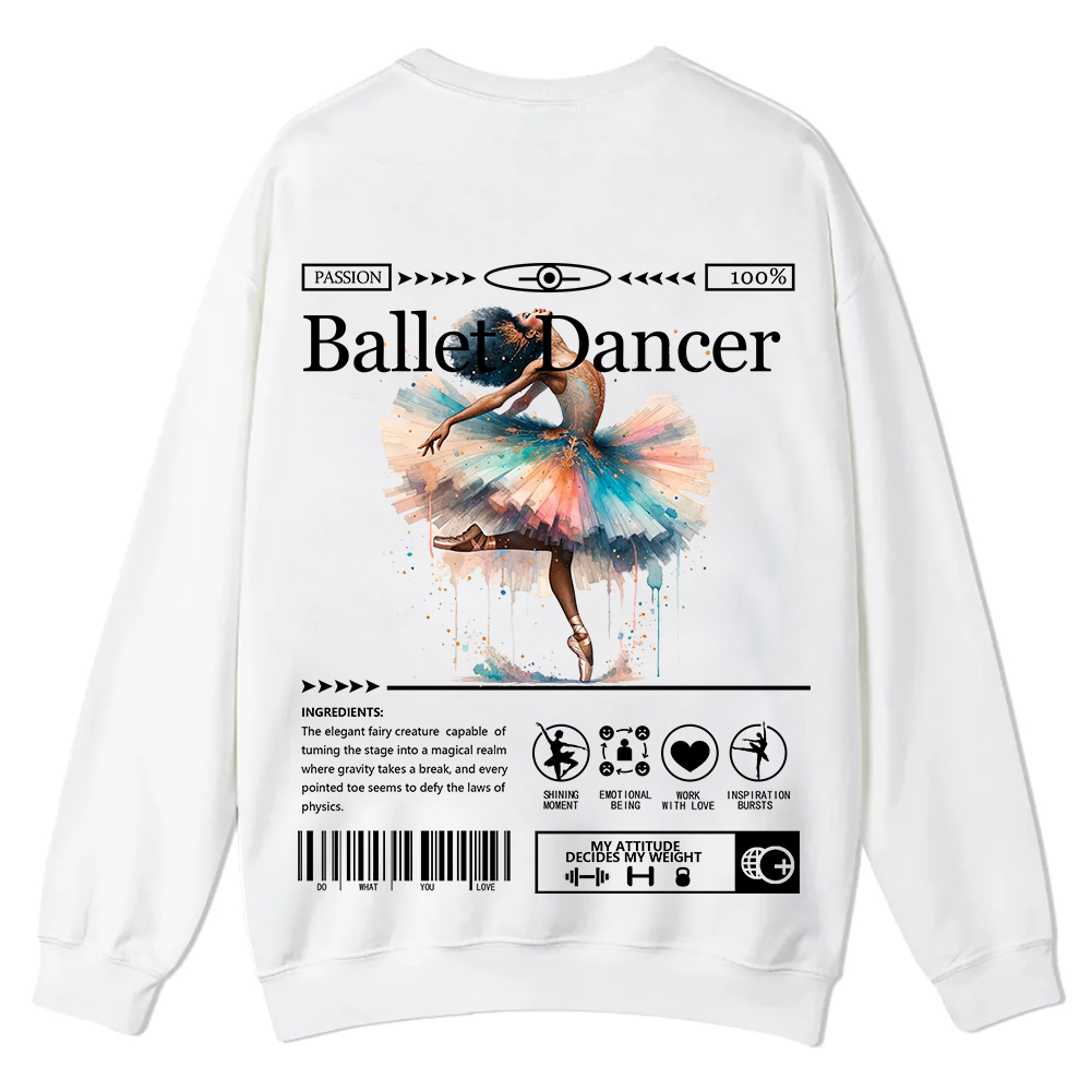 Ballet DancerCasual Crewneck Sweatshirt wearishow