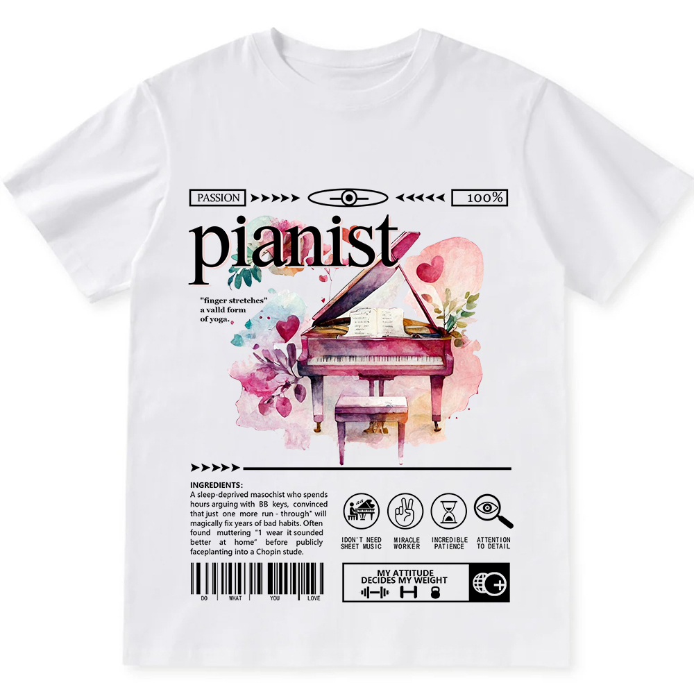 Pianist Unisex Fit Cotton T-Shirt wearishow