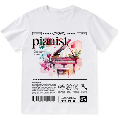 Pianist Unisex Fit Cotton T-Shirt wearishow
