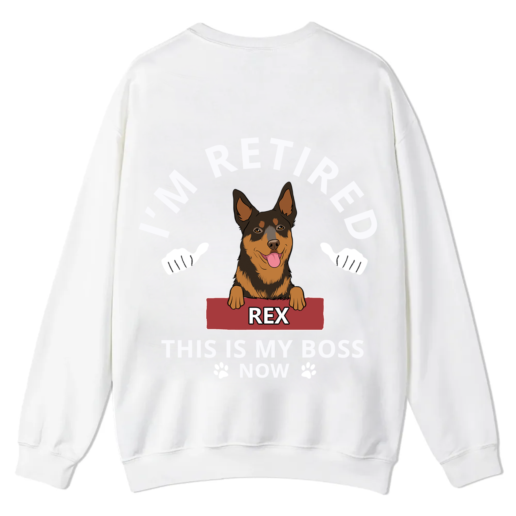 This Is My Boss - Personalized Custom Unisex Casual Crewneck Sweatshirt