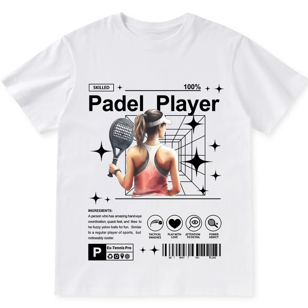 Padel Player Unisex Fit Cotton T-Shirt wearishow