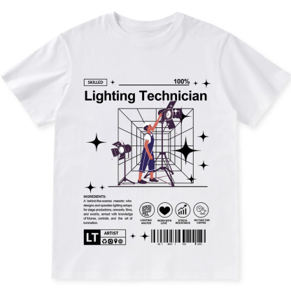 Lighting Technician Unisex Fit Cotton T-Shirt wearishow