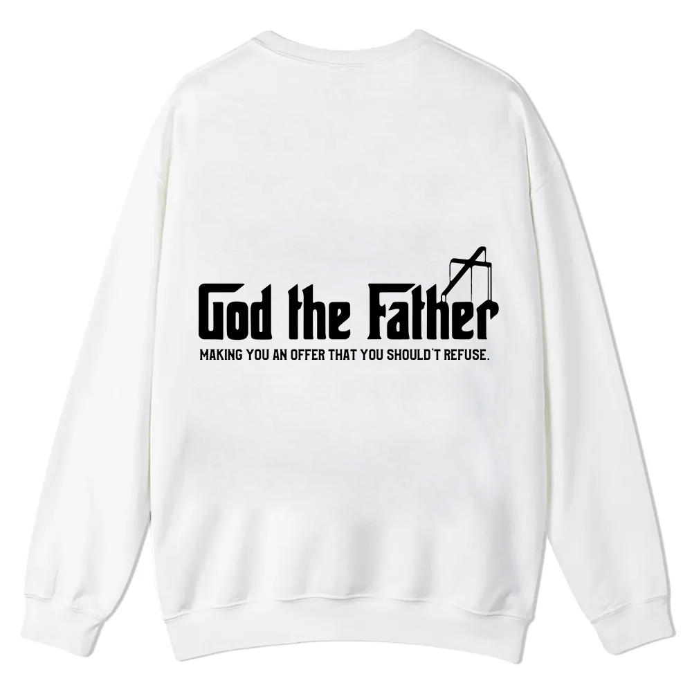 God The Father Christian Casual Crewneck Sweatshirt wearishow