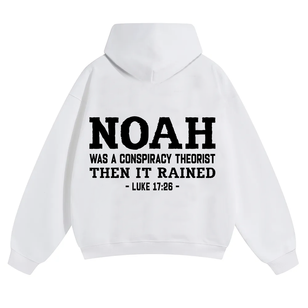 Noah Was a Conspiracy Theorist Unisex Solid Color Hoodie wearishow