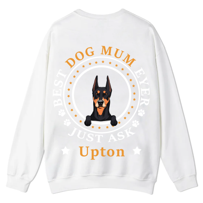 Best Dog Dad/Dog Mum Circle - Personalized Custom Unisex Casual Crewneck Sweatshirt