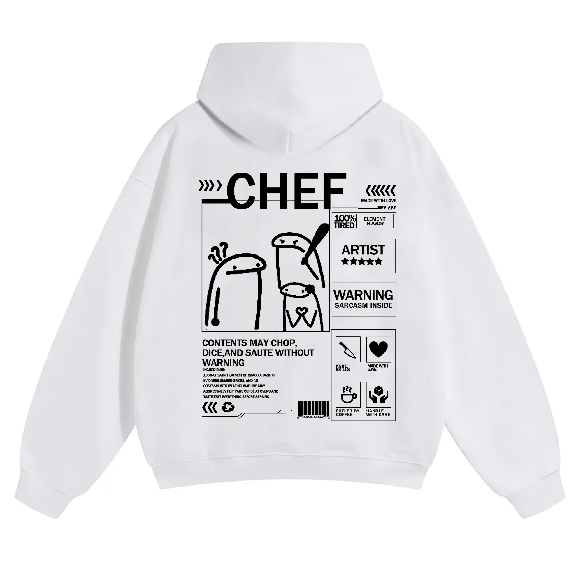 Chef Solid Color Unisex Hoodie