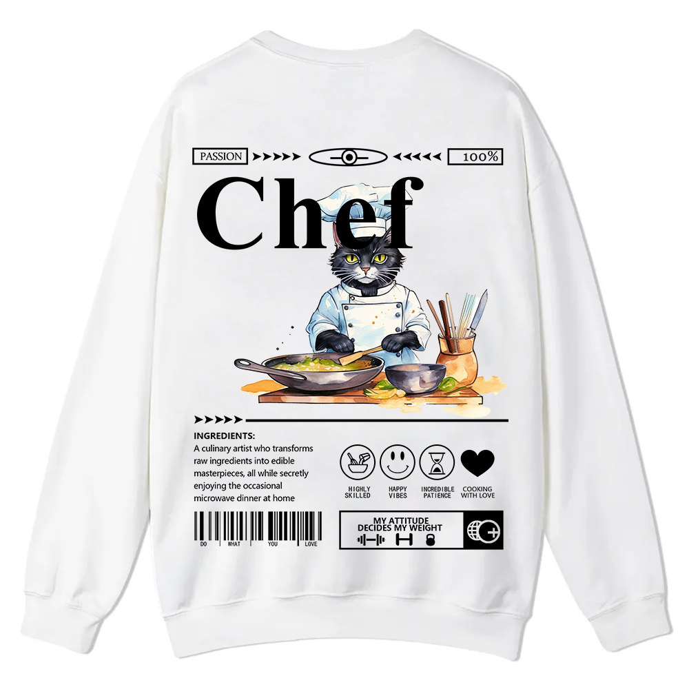 Chef Casual Crewneck Sweatshirt wearishow